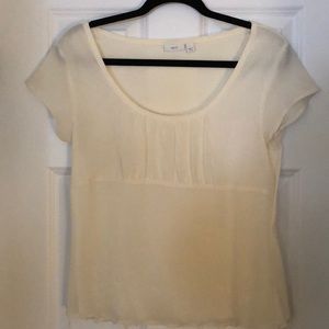 Cream Colored Peasant Blouse